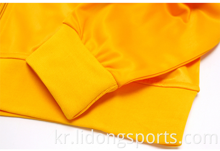 도매 노란색 유니osex 스포츠웨어 세트, 남성 조깅 운동복, 남자 커스텀 트랙 슈트